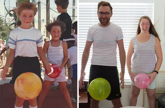Past And Present Pic Of My Sister And Me