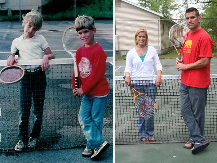 The Picture On The Left Was Taken In 1983, The One On The Right In 2013