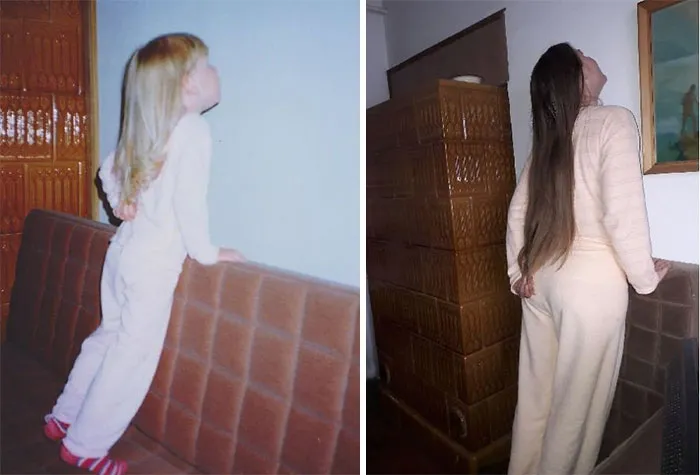 Long Hair And Pjs. 1996 And 2016