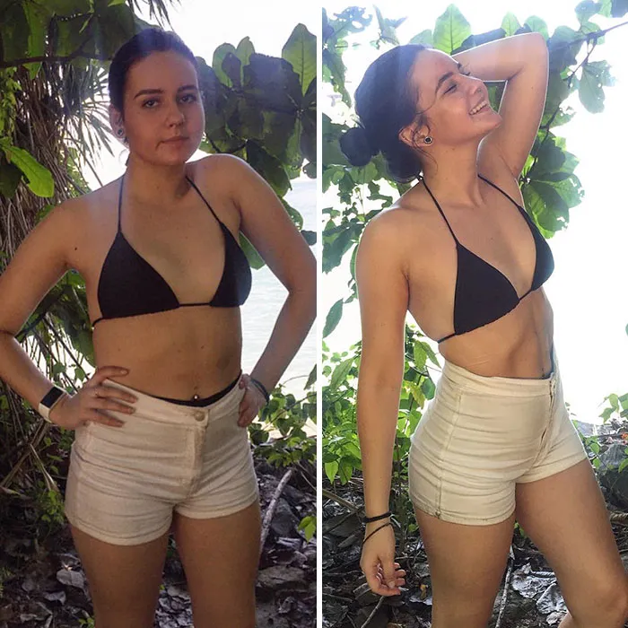 Different Posture Images Taken a Few Seconds Apart