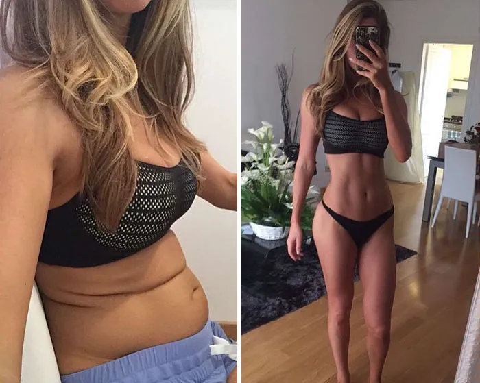 Before-and-after Nude Pics in 2 Minutes