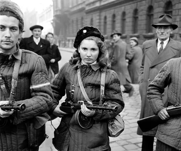 Erika Kornélia Szeles, The 15 Years Old Revolutionary Against The Soviets In Budapest, Hungary 1956