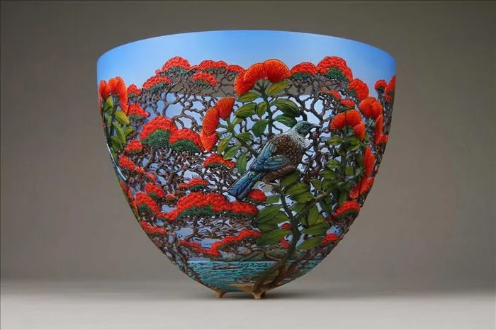 Kenya-Born Artist Hand-Carves Intricate Scenes Of Local Nature On Wood