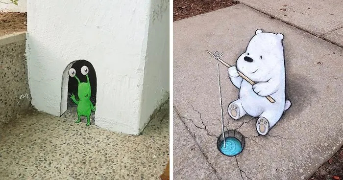 Chalk-Drawn Adventures By David Zinn