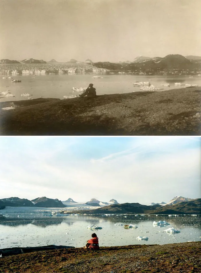 7 Impactantes fotos muestran lo que 100 años de cambio climático han hecho en los glaciares árticos