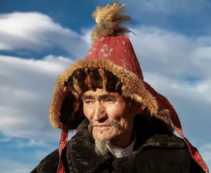Portraits Of Eagle Hunters Of Mongolia