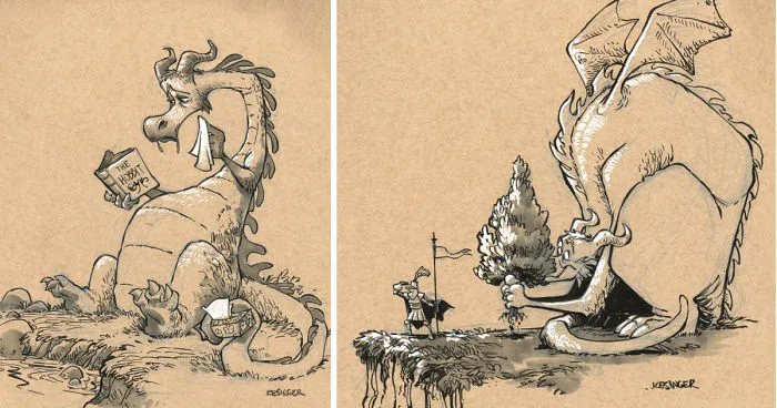 Dibujo dragones para destruir los estereotipos sobre ellos