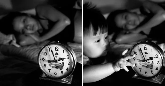 I Captured The Subtle Changes In My Wife's Life Before And After Becoming A Mom
