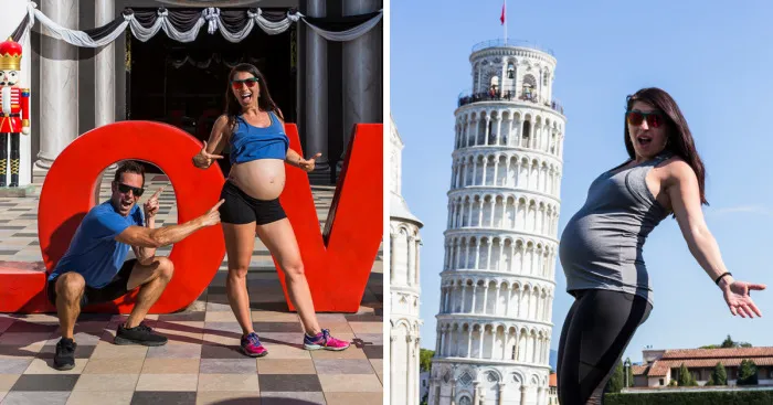 I'm Documenting My Wife's Growing Baby Bump As We Travel Around The World