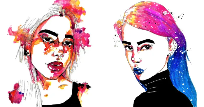 I Draw Watercolour Portraits Of Beauties