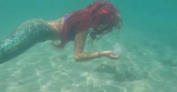 Real Life Little Mermaid Cleans Up The Ocean