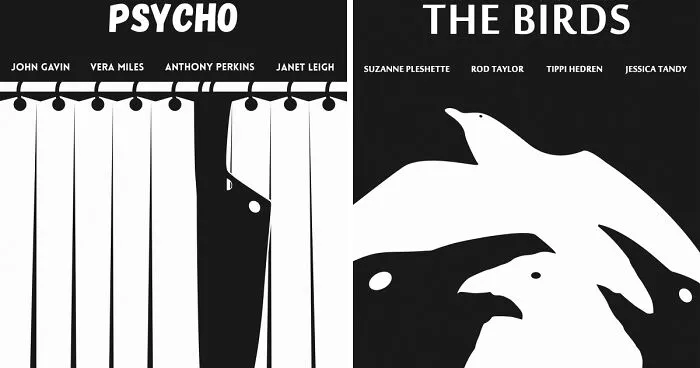 Negative Space Artist Back With Alfred Hitchcock Tribute