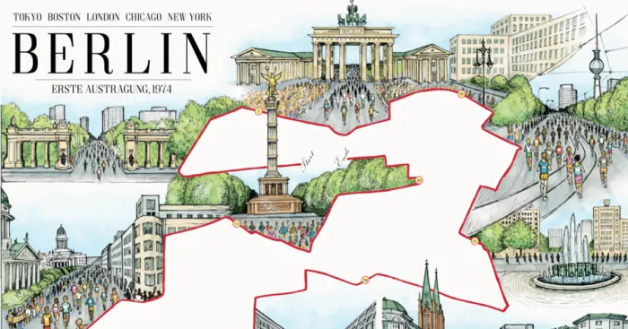 I Am A Runner Who Illustrates Maps Of Marathons From Around The World
