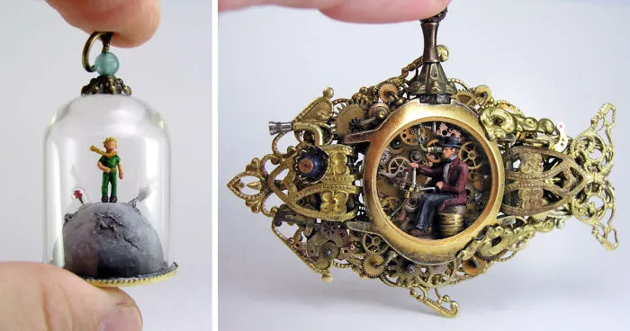 I Make Entire Miniature Worlds Inside Pieces Of Jewelry