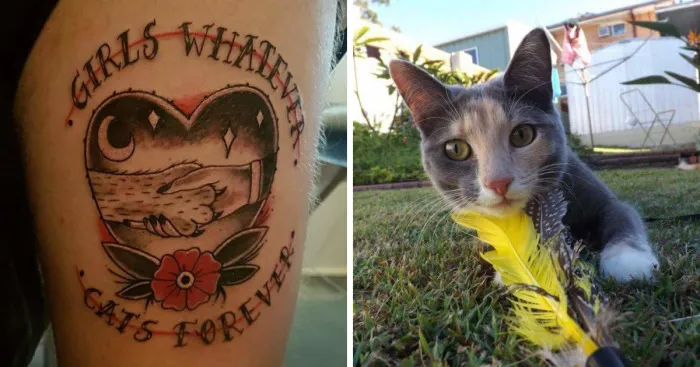 Man Gets Cat Tattoo After Bad Break Up