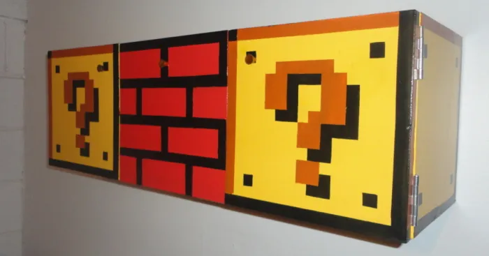 I Made This Mario-Themed Cabinet For My Friend