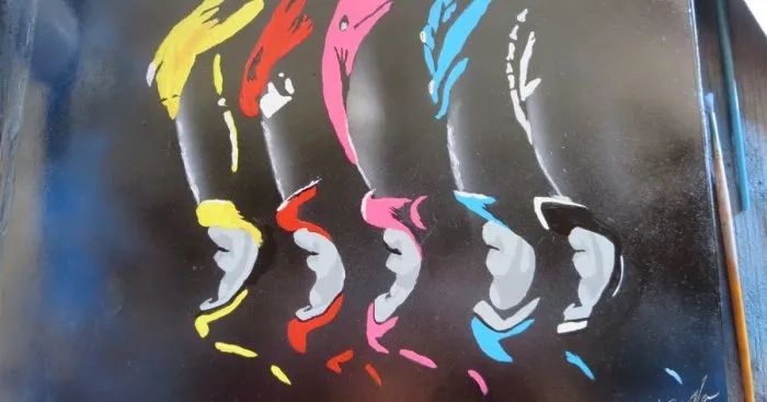Had A Lot Of Fun Making This Power Rangers Painting Off The New Movie