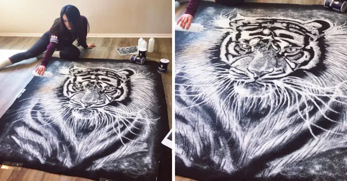 I Drew A Tiger With Table Salt