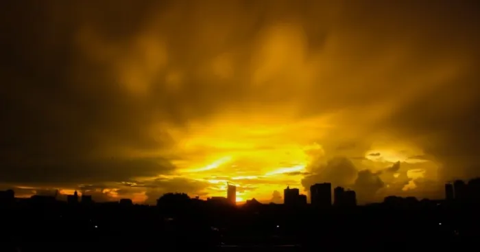 I Captured The Golden Sunset In Jakarta