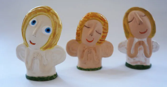 Cute, Unique Angels Made By Artist With Vision Disability