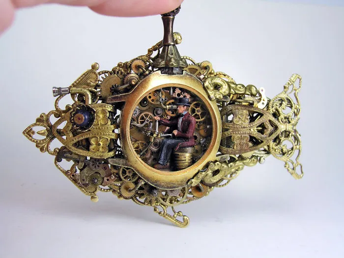 I Make Entire Miniature Worlds Inside Pieces Of Jewelry