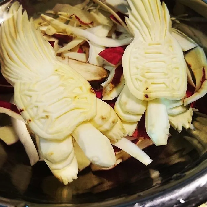 10+ Increíbles alimentos tallados, por el artista japonés Gaku