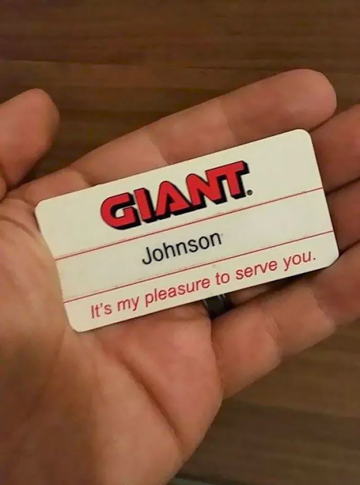 I Had This Name Tag For 3 Years Before A Manager Filling In From Another Store Realized Exactly What It Said