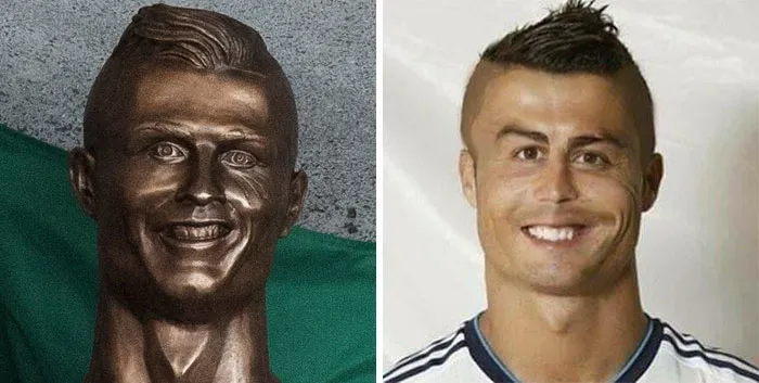 112 Of The Funniest Reactions To Cristiano Ronaldo's New Statue (Add Yours)