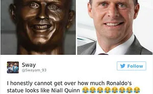 112 Of The Funniest Reactions To Cristiano Ronaldo's New Statue (Add Yours)