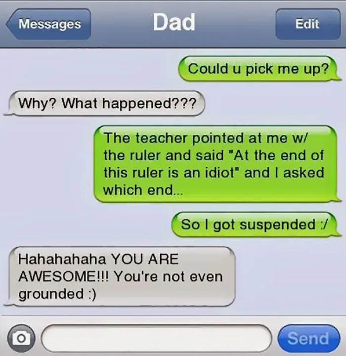 Funny Dad Text