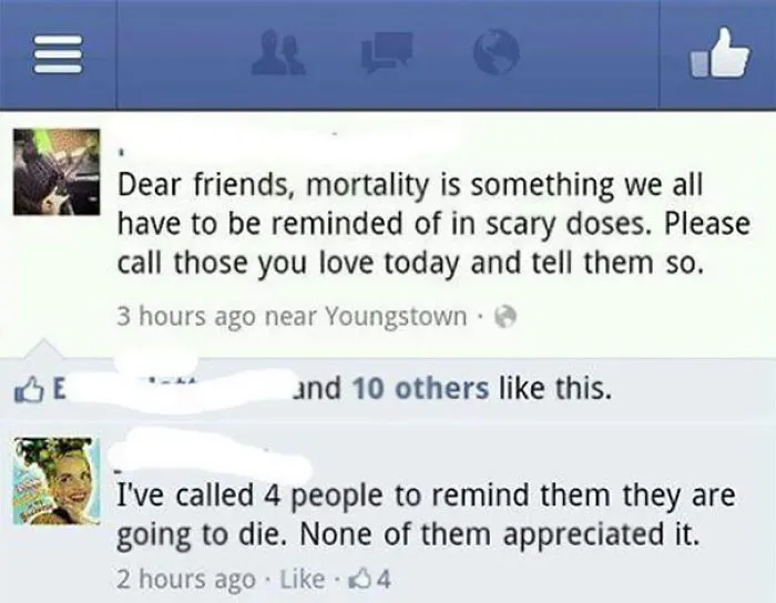 Mortality Is Real