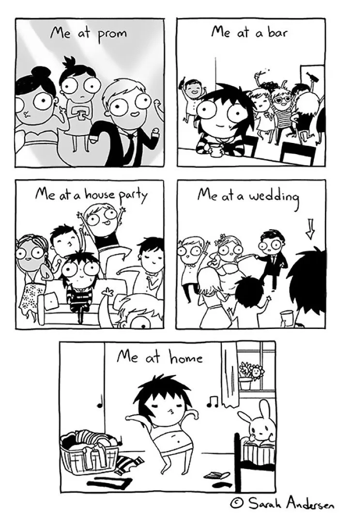 125 Hilariously Honest Comics By Introvert Artist Sarah Scribbles