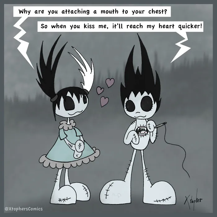 The Gothlings: I Create Romantic Comics With A Twist