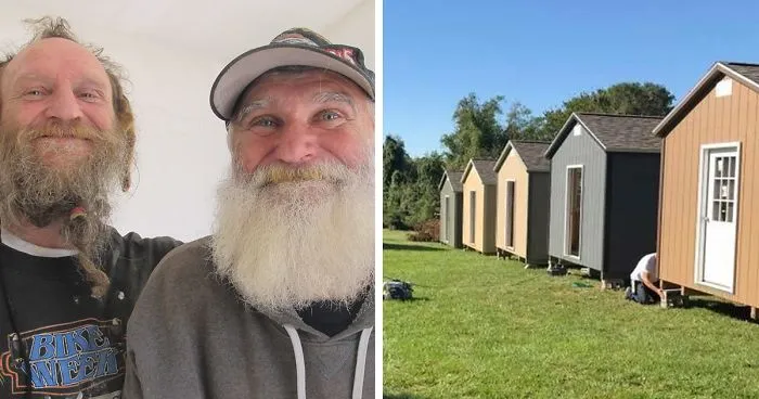 City Builds Tiny Village For Homeless Veterans With 50 Tiny Houses So They Could Live There For Free