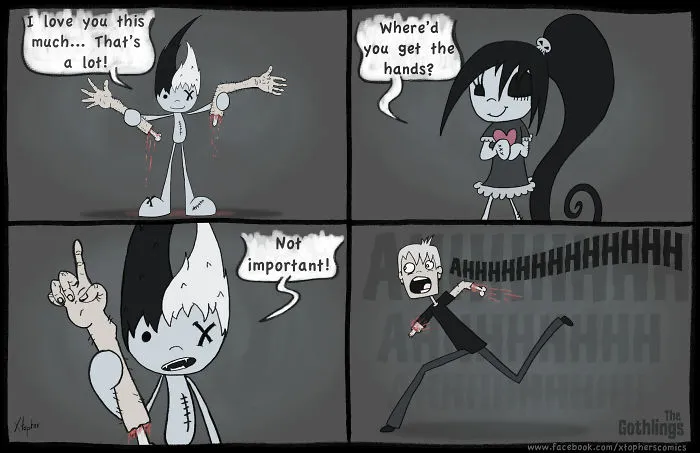 The Gothlings: I Create Romantic Comics With A Twist