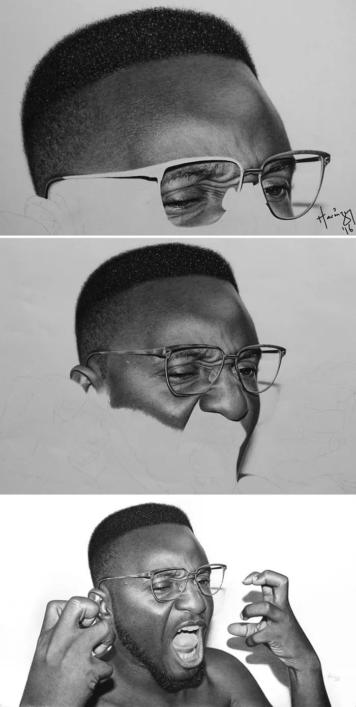 Unbelievably Realistic Pencil Drawings By This Nigerian Artist Look More Real Than Photos Themselves