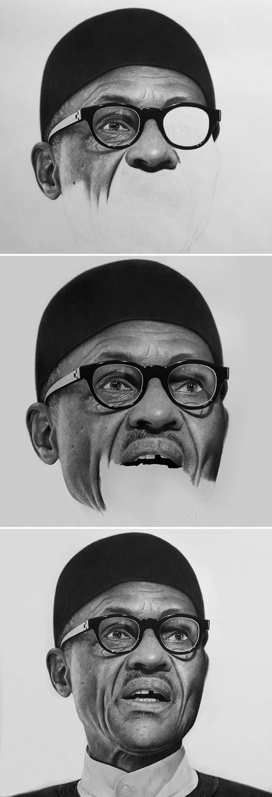 Unbelievably Realistic Pencil Drawings By This Nigerian Artist Look More Real Than Photos Themselves