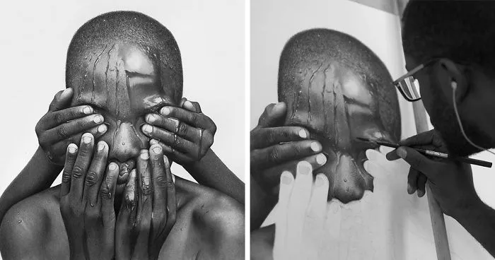 Unbelievably Realistic Pencil Drawings By This Nigerian Artist Look More Real Than Photos Themselves