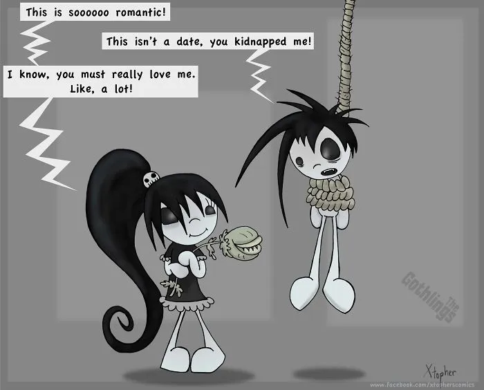The Gothlings: I Create Romantic Comics With A Twist