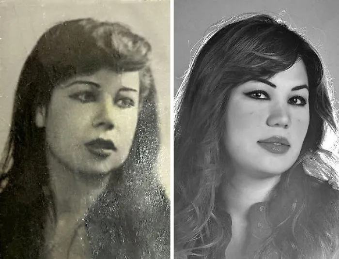 Mom On The Left And Me On The Right