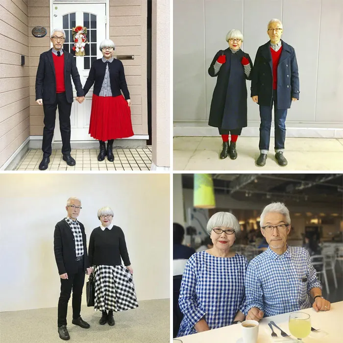 Esta pareja lleva 37 años casada y siempre se visten a juego