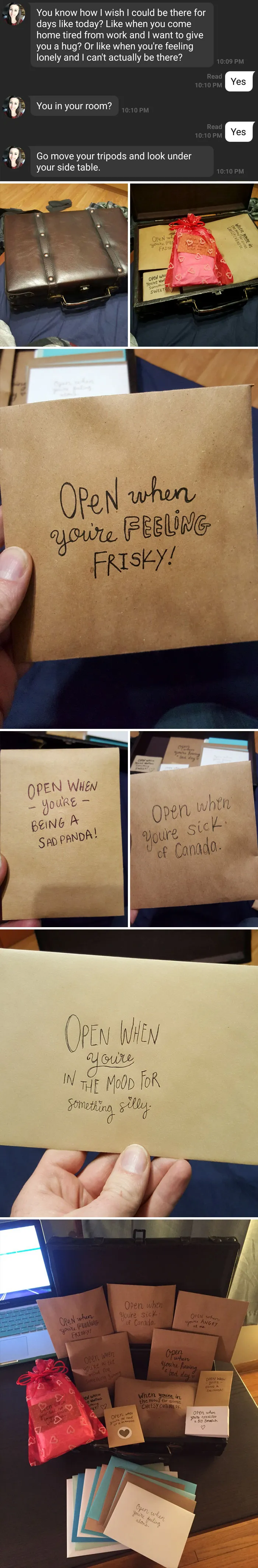 When Your Gf Lives 2 Time Zones Away And Leaves You Surprises