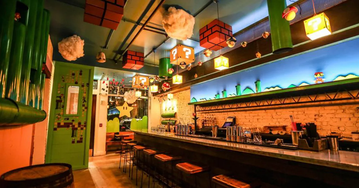Acaban de abrir un bar temático de Super Mario en Washington y es genial