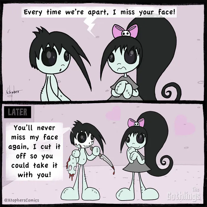 The Gothlings: I Create Romantic Comics With A Twist