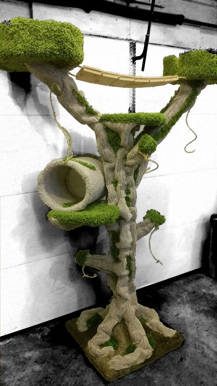 We Make Amazing Cat Trees Out Of Recycled Materials.