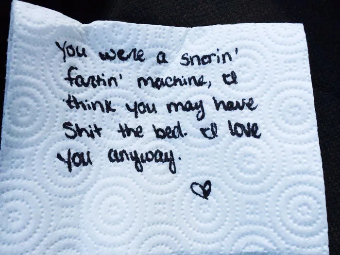 My Girlfriend Leaves Me Notes In My Lunch Everyday, Today's Was A Little Different