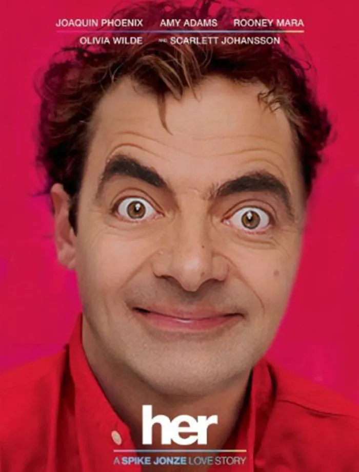 Photo of Mr. Bean photoshopped into a movie poster, showcasing hilarious digital editing creativity.