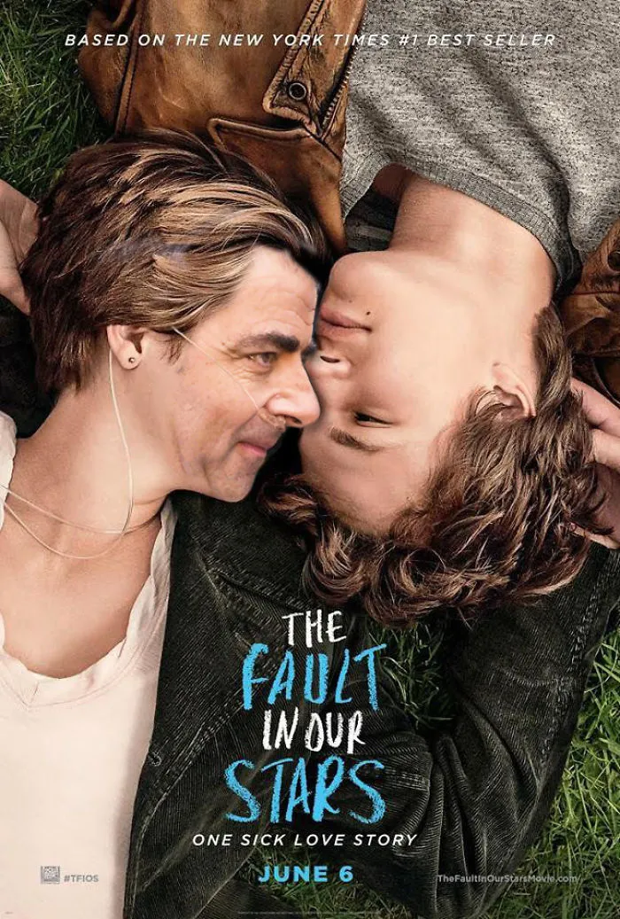 Photoshopped Mr. Bean's face on a movie poster, creating a humorous and unexpected visual mashup.
