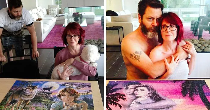 21 Times Nick Offerman And Megan Mullaly Fit Together Like 2 Pieces Of A Puzzle
