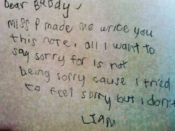 I Tried To Feel Sorry, But I Don't